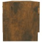vidaXL Armario madera contrachapada color roble ahumado 100x32,5x35 cm vidaXL Armario madera contrachapada color roble ahumado 100x32,5x35 cm