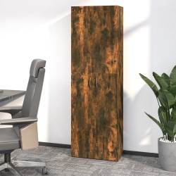 vidaXL Armario de oficina contrachapado roble ahumado 60x32x190 cm