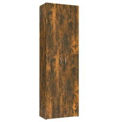 vidaXL Armario de oficina contrachapado roble ahumado 60x32x190 cm