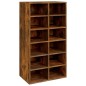 vidaXL Zapatero madera contrachapada roble ahumado 54x34x100,5 cm vidaXL Zapatero madera contrachapada roble ahumado 54x34x100,5 cm