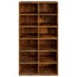 vidaXL Zapatero madera contrachapada roble ahumado 54x34x100,5 cm vidaXL Zapatero madera contrachapada roble ahumado 54x34x100,5 cm