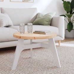vidaXL Tablero de mesa redondo madera maciza de pino Ø60x3 cm
