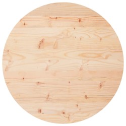 vidaXL Tablero de mesa redondo madera maciza de pino Ø60x3 cm