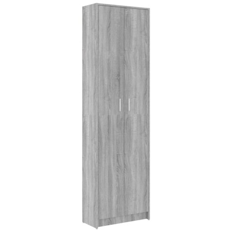 vidaXL Armario de pasillo madera contrachapada gris Sonoma 55x25x189cm