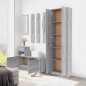 vidaXL Armario de pasillo madera contrachapada gris Sonoma 55x25x189cm