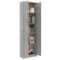vidaXL Armario de pasillo madera contrachapada gris Sonoma 55x25x189cm