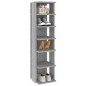 vidaXL Mueble zapatero madera contrachapada gris Sonoma 27,5x27x102 cm vidaXL Mueble zapatero madera contrachapada gris Sonoma 27,5x27x102 cm