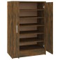 vidaXL Mueble zapatero madera contrachapada roble ahumado 60x35x92 cm vidaXL Mueble zapatero madera contrachapada roble ahumado 60x35x92 cm
