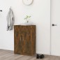 vidaXL Mueble zapatero madera contrachapada roble ahumado 60x35x92 cm vidaXL Mueble zapatero madera contrachapada roble ahumado 60x35x92 cm