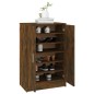 vidaXL Mueble zapatero madera contrachapada roble ahumado 60x35x92 cm vidaXL Mueble zapatero madera contrachapada roble ahumado 60x35x92 cm