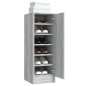 vidaXL Zapatero de madera contrachapada gris Sonoma 32x35x92 cm vidaXL Zapatero de madera contrachapada gris Sonoma 32x35x92 cm