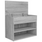 vidaXL Banco zapatero madera contrachapada gris Sonoma 60x30x45 cm vidaXL Banco zapatero madera contrachapada gris Sonoma 60x30x45 cm