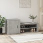 vidaXL Mueble zapatero madera contrachapada gris hormigón 130x35x54 cm vidaXL Mueble zapatero madera contrachapada gris hormigón 130x35x54 cm
