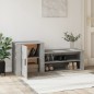vidaXL Mueble zapatero madera contrachapada gris hormigón 130x35x54 cm vidaXL Mueble zapatero madera contrachapada gris hormigón 130x35x54 cm