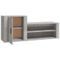 vidaXL Mueble zapatero madera contrachapada gris hormigón 130x35x54 cm vidaXL Mueble zapatero madera contrachapada gris hormigón 130x35x54 cm