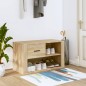 vidaXL Mueble zapatero madera contrachapada roble Sonoma 80x35x45 cm vidaXL Mueble zapatero madera contrachapada roble Sonoma 80x35x45 cm