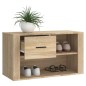vidaXL Mueble zapatero madera contrachapada roble Sonoma 80x35x45 cm vidaXL Mueble zapatero madera contrachapada roble Sonoma 80x35x45 cm