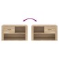 vidaXL Mueble zapatero madera contrachapada roble Sonoma 80x35x45 cm vidaXL Mueble zapatero madera contrachapada roble Sonoma 80x35x45 cm