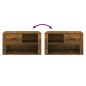 vidaXL Mueble zapatero madera contrachapada roble ahumado 80x35x45 cm vidaXL Mueble zapatero madera contrachapada roble ahumado 80x35x45 cm