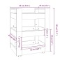 vidaXL Carrito de cocina madera contrachapada blanco brillo 60x45x80cm vidaXL Carrito de cocina madera contrachapada blanco brillo 60x45x80cm