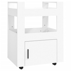 vidaXL Carrito de cocina madera contrachapada blanco 60x45x80 cm