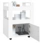 vidaXL Carrito de cocina madera contrachapada blanco 60x45x80 cm