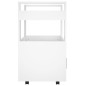 vidaXL Carrito de cocina madera contrachapada blanco 60x45x80 cm