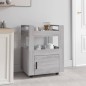 vidaXL Carrito de cocina madera contrachapada gris Sonoma 60x45x80 cm vidaXL Carrito de cocina madera contrachapada gris Sonoma 60x45x80 cm