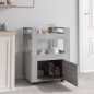 vidaXL Carrito de cocina madera contrachapada gris Sonoma 60x45x80 cm vidaXL Carrito de cocina madera contrachapada gris Sonoma 60x45x80 cm