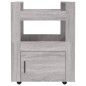 vidaXL Carrito de cocina madera contrachapada gris Sonoma 60x45x80 cm vidaXL Carrito de cocina madera contrachapada gris Sonoma 60x45x80 cm