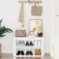 vidaXL Mueble zapatero madera contrachapada blanco brillo 75x35x45 cm vidaXL Mueble zapatero madera contrachapada blanco brillo 75x35x45 cm