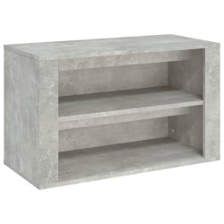 vidaXL Mueble zapatero madera contrachapada gris hormigón 75x35x45 cm