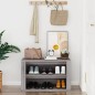 vidaXL Mueble zapatero madera contrachapada gris Sonoma 75x35x45 cm vidaXL Mueble zapatero madera contrachapada gris Sonoma 75x35x45 cm