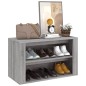 vidaXL Mueble zapatero madera contrachapada gris Sonoma 75x35x45 cm vidaXL Mueble zapatero madera contrachapada gris Sonoma 75x35x45 cm