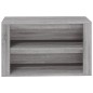 vidaXL Mueble zapatero madera contrachapada gris Sonoma 75x35x45 cm vidaXL Mueble zapatero madera contrachapada gris Sonoma 75x35x45 cm