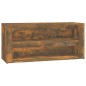 vidaXL Mueble zapatero madera contrachapada roble ahumado 100x35x45 cm vidaXL Mueble zapatero madera contrachapada roble ahumado 100x35x45 cm