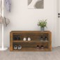 vidaXL Mueble zapatero madera contrachapada roble ahumado 100x35x45 cm vidaXL Mueble zapatero madera contrachapada roble ahumado 100x35x45 cm