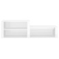 vidaXL Mueble zapatero madera contrachapada blanco brillo 150x35x45 cm vidaXL Mueble zapatero madera contrachapada blanco brillo 150x35x45 cm