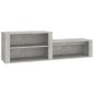 vidaXL Mueble zapatero madera contrachapada gris hormigón 150x35x45 cm vidaXL Mueble zapatero madera contrachapada gris hormigón 150x35x45 cm