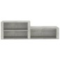 vidaXL Mueble zapatero madera contrachapada gris hormigón 150x35x45 cm vidaXL Mueble zapatero madera contrachapada gris hormigón 150x35x45 cm