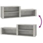 vidaXL Mueble zapatero madera contrachapada gris hormigón 150x35x45 cm vidaXL Mueble zapatero madera contrachapada gris hormigón 150x35x45 cm