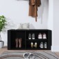 vidaXL Mueble zapatero madera contrachapada negro 100x35x45 cm vidaXL Mueble zapatero madera contrachapada negro 100x35x45 cm