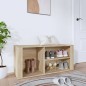 vidaXL Mueble zapatero madera contrachapada roble Sonoma 100x35x45 cm vidaXL Mueble zapatero madera contrachapada roble Sonoma 100x35x45 cm
