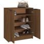 vidaXL Mueble zapatero madera contrachapada marrón roble 59x35x70 cm vidaXL Mueble zapatero madera contrachapada marrón roble 59x35x70 cm