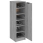 vidaXL Zapatero de madera contrachapada gris Sonoma 30x35x100 cm vidaXL Zapatero de madera contrachapada gris Sonoma 30x35x100 cm
