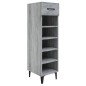 vidaXL Mueble zapatero madera contrachapada gris Sonoma 30x35x105 cm vidaXL Mueble zapatero madera contrachapada gris Sonoma 30x35x105 cm