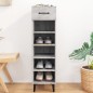 vidaXL Mueble zapatero madera contrachapada gris Sonoma 30x35x105 cm vidaXL Mueble zapatero madera contrachapada gris Sonoma 30x35x105 cm