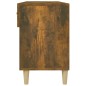 vidaXL Mueble zapatero madera contrachapada roble ahumado 102x35x55 cm vidaXL Mueble zapatero madera contrachapada roble ahumado 102x35x55 cm