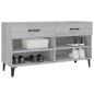 vidaXL Mueble zapatero madera contrachapada gris Sonoma 102x35x55 cm