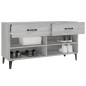 vidaXL Mueble zapatero madera contrachapada gris Sonoma 102x35x55 cm